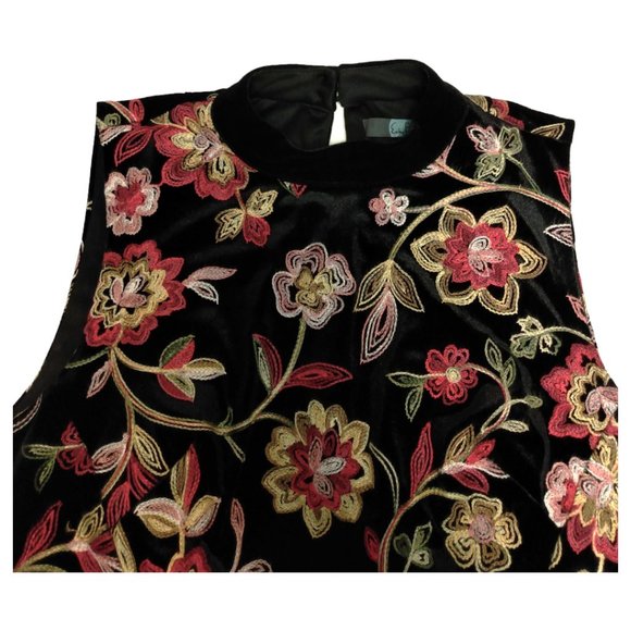 Anthropologie Eva Franco Black Velvet Sutton Top Size M - Picture 8 of 14